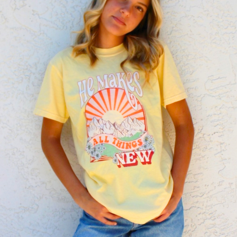 He Makes All Things New Christian Tee