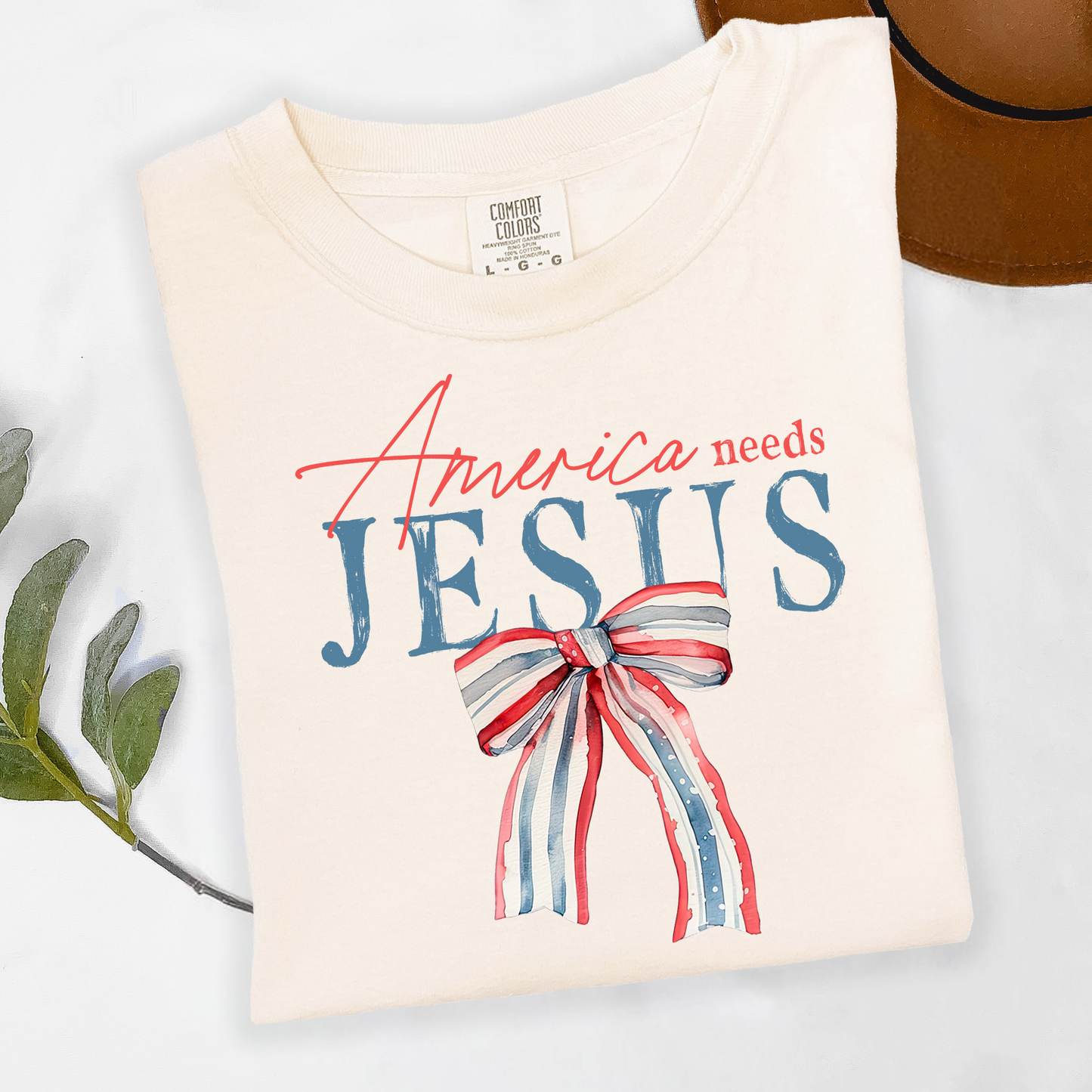 America Needs Jesus Tee
