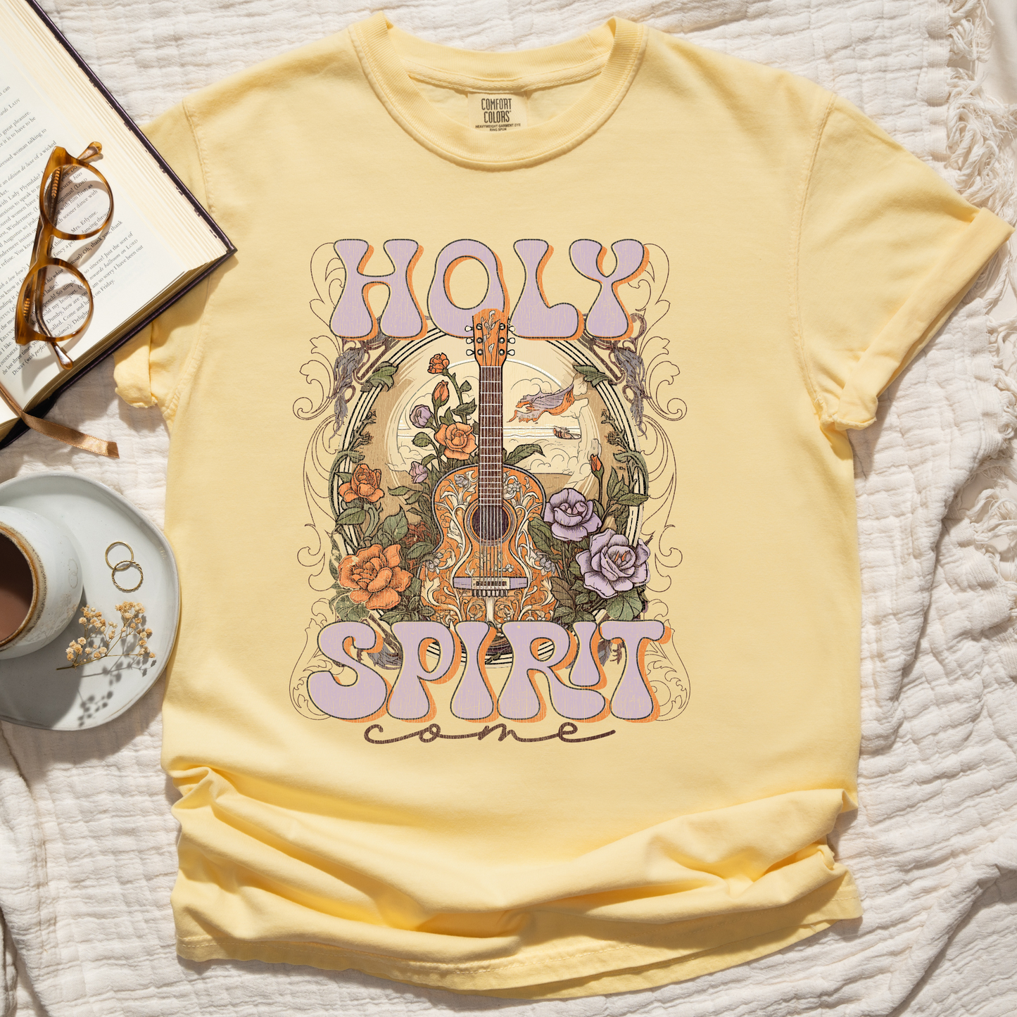 Holy Spirit Come Christian T-Shirt – Retro Worship Graphic Tee
