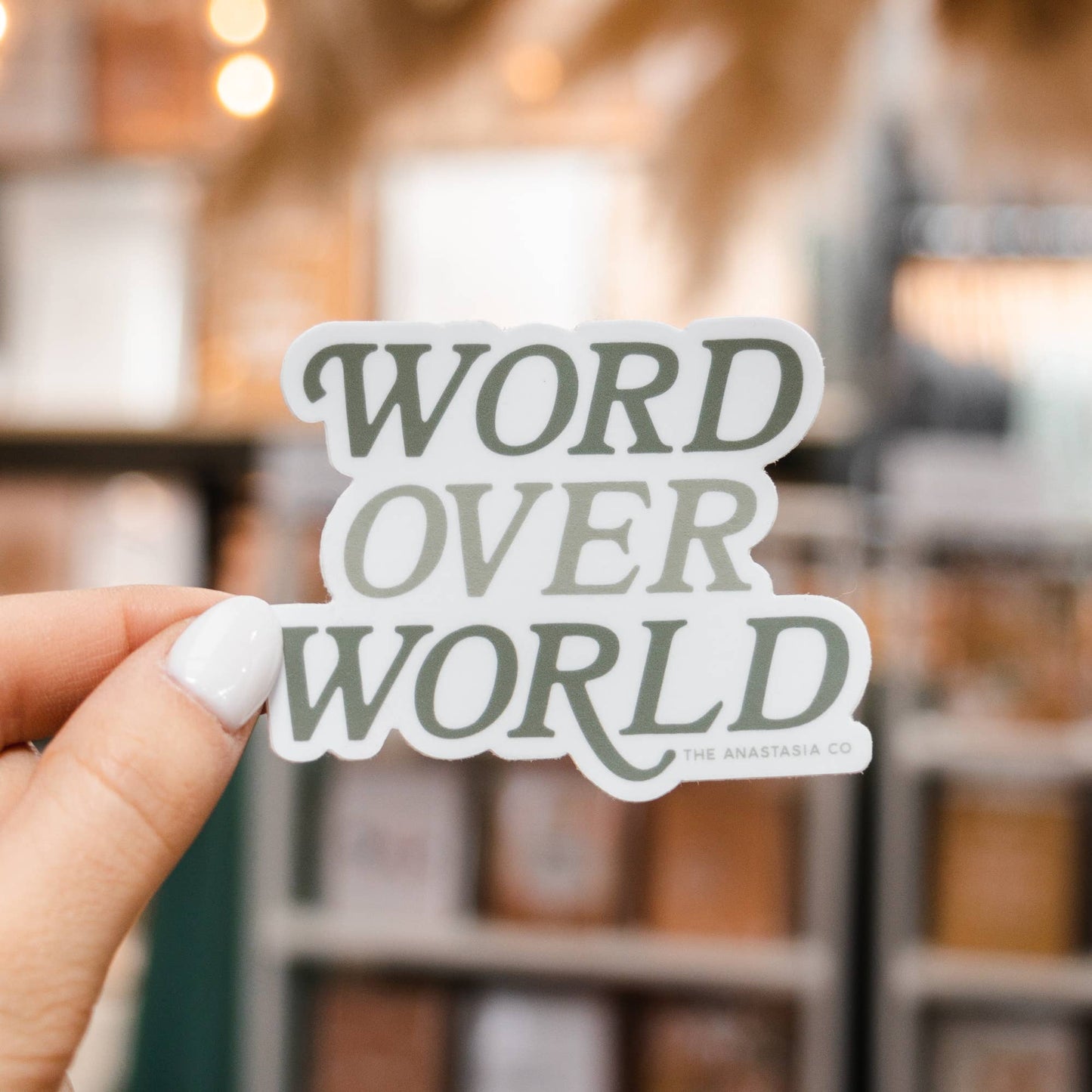 Word Over World Sticker