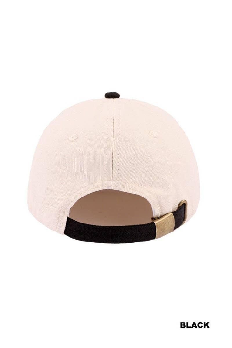 ,,._ 0304 Sunday Worship Club Two Tone Cotton Hat SI-29586