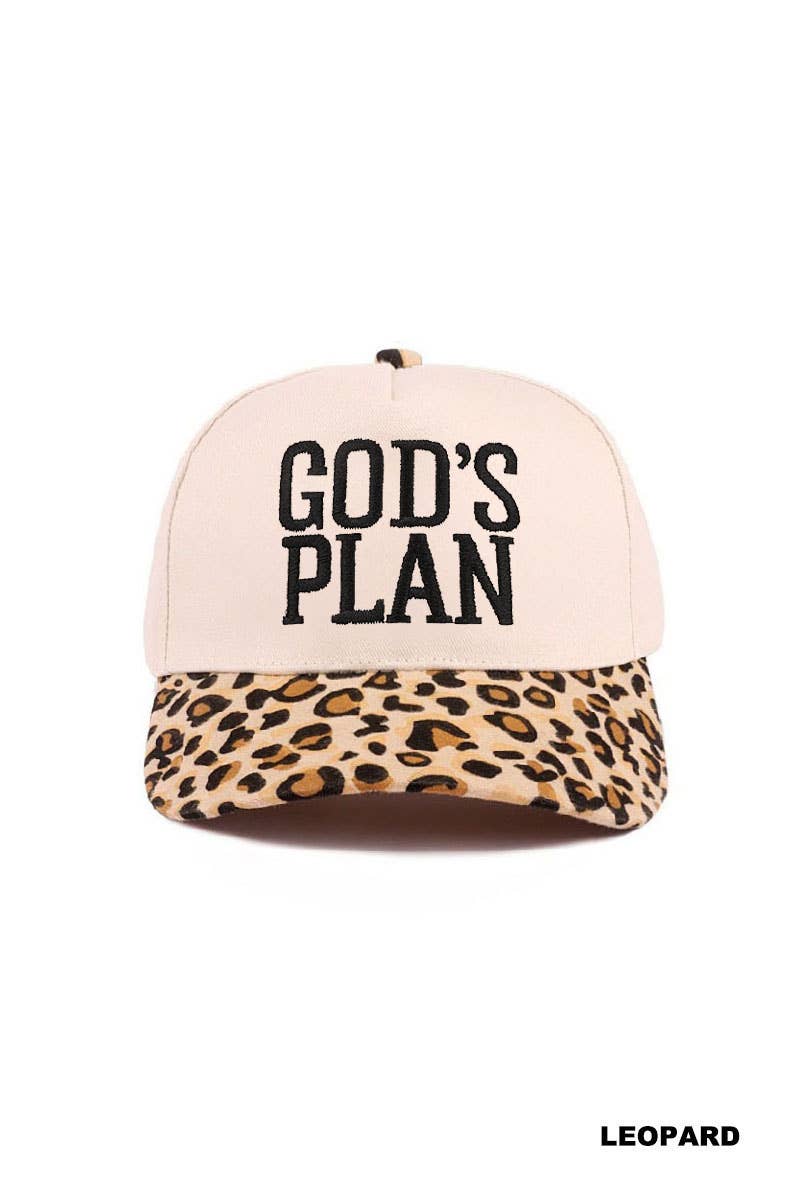 ,,...0304 God's Plan Two Tone Cotton Hat SI-29581