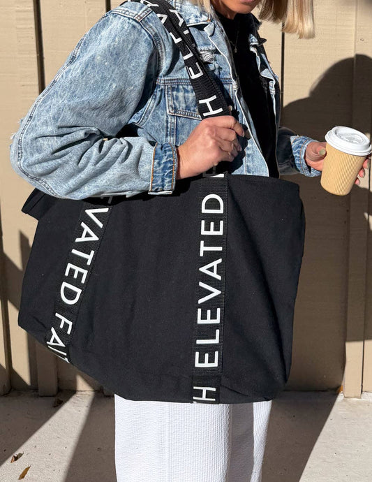 The Large Everyday Black Tote